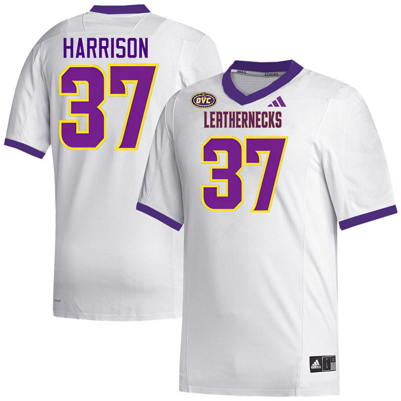 Western Illinois Leathernecks #37 Rodney Harrison College Football Jerseys,Uniforms-White